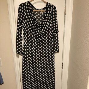 Plus size polka dot dress